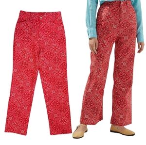 RARE 70s Levi's For Me Bandana Print Pants